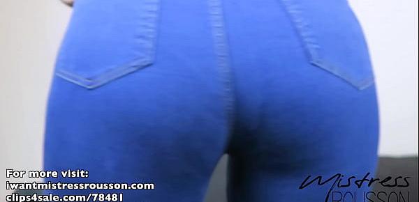  Goddess Ass Worship in Blue Jeans [PREVIEW]